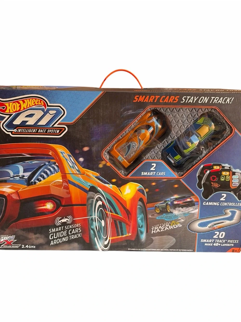 🔥 Hot Wheels AI 4-Car 4-Controller Special Bundle Track Pack Set New🔥